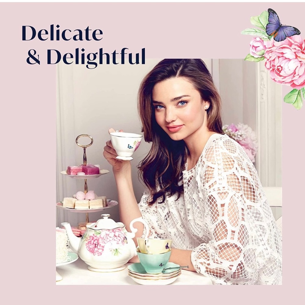 HOST PICK⭐️Royal Albert Miranda Kerr Teacup & Saucer Set 💖 Fine Bone China NIB - Picture 15 of 16